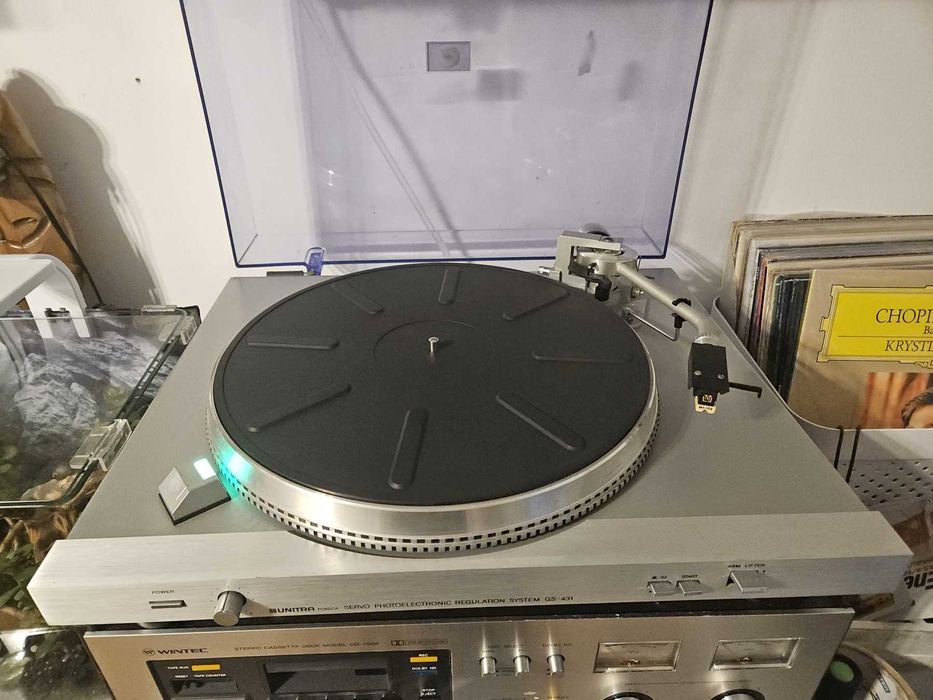 Pick-up UNITRA GS-431 servisat și optimizat, inclus Behringer PP400