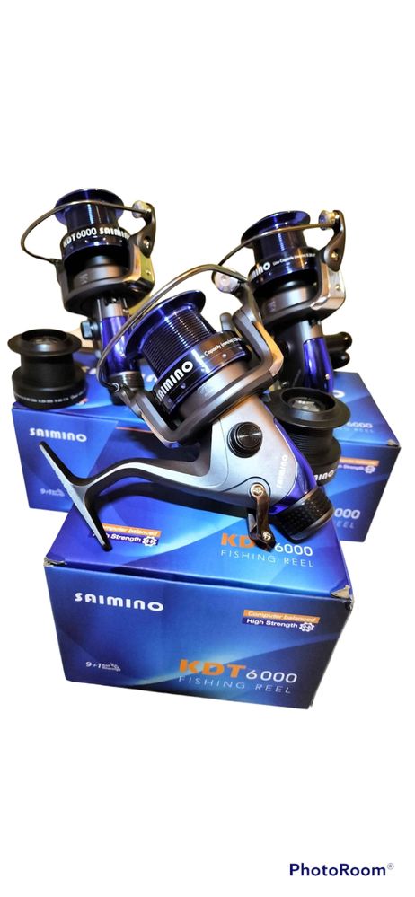 Set 3 Mulinete Saimino KDT 6000 9+1rulmenti cu Baitrunner