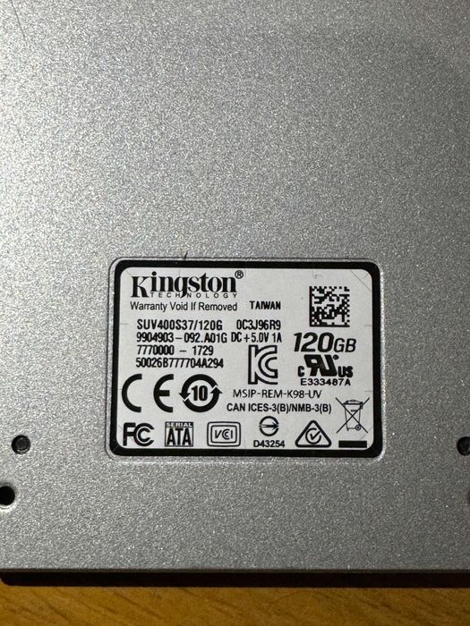 Solid State Drive (SSD) Kingston A400, 120GB, 2.5", stare buna