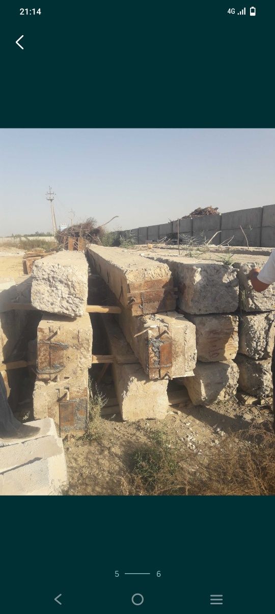 Tel raqami opisanieda yozilgan  Beton  kalonnalar sotiladi
