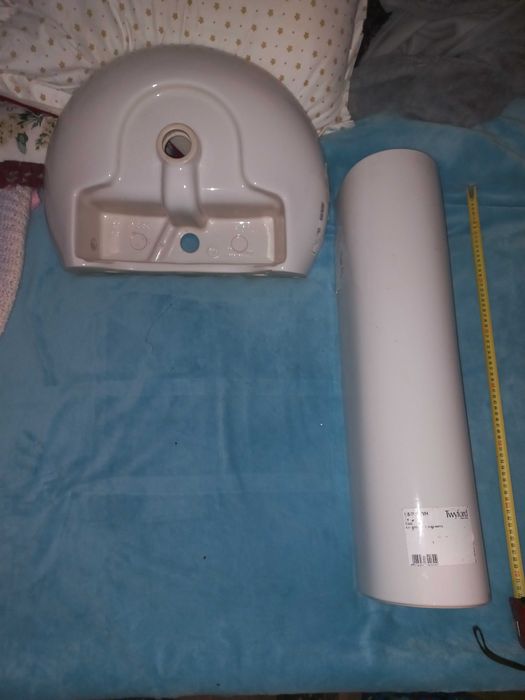 Set lavoar baie +picior ceramica,Twyford,Geberit group,adus din Anglia