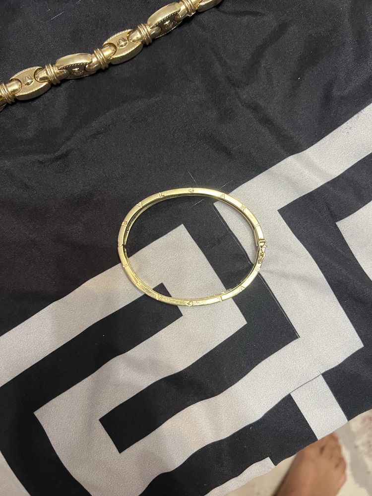 Aur de 14k lant versace si bratara bulgari catusa