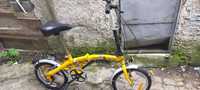 Bicicleta pliabila galben