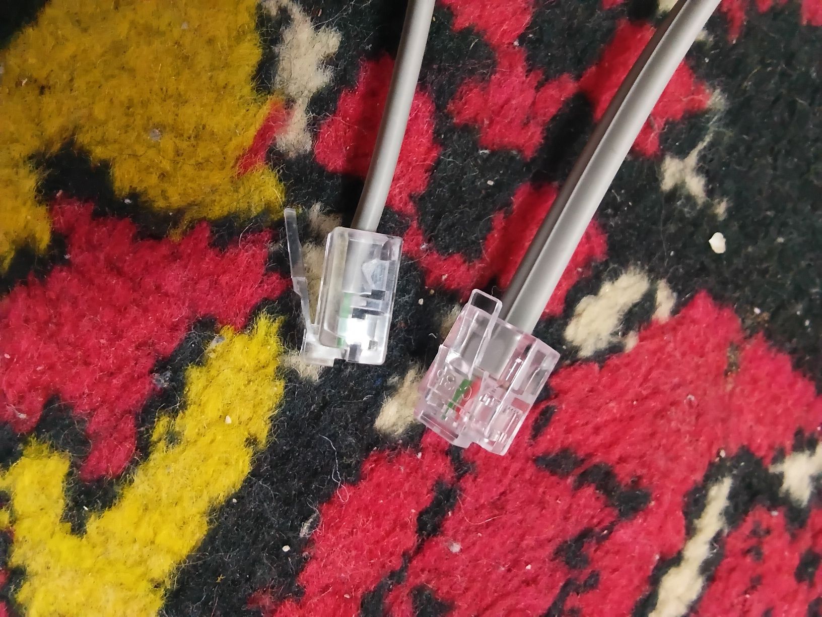 Патчкорд шнур телефонный RJ-11 длина 1,5 метра