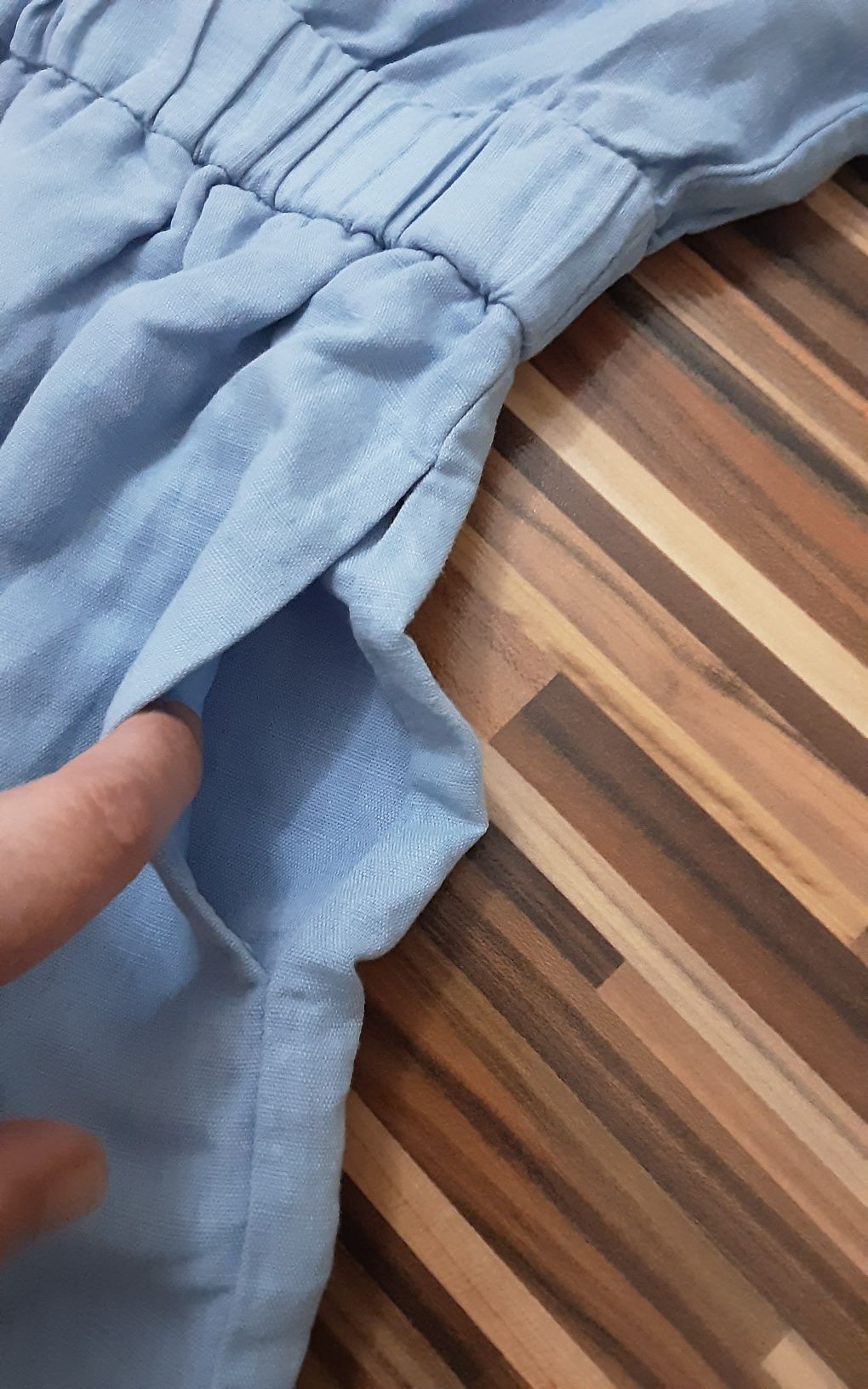 (XS) ZARA гащеризон лен и памук