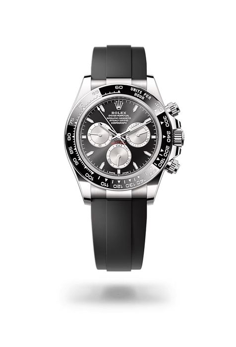 Часовник Rolex Daytona Oysterflex White Gold Black Dial