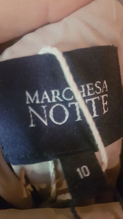 Rochie originală Marchesa Notte mătase naturală nouă cu etichetă 10