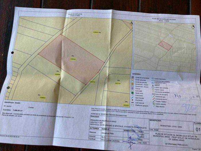 Teren intravilan 7500 mp în zona industriala Nord