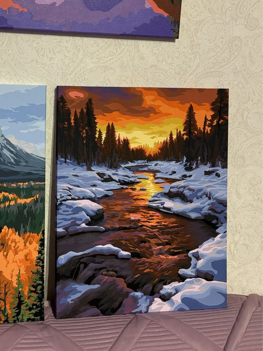 Картины нарисованные по номерам