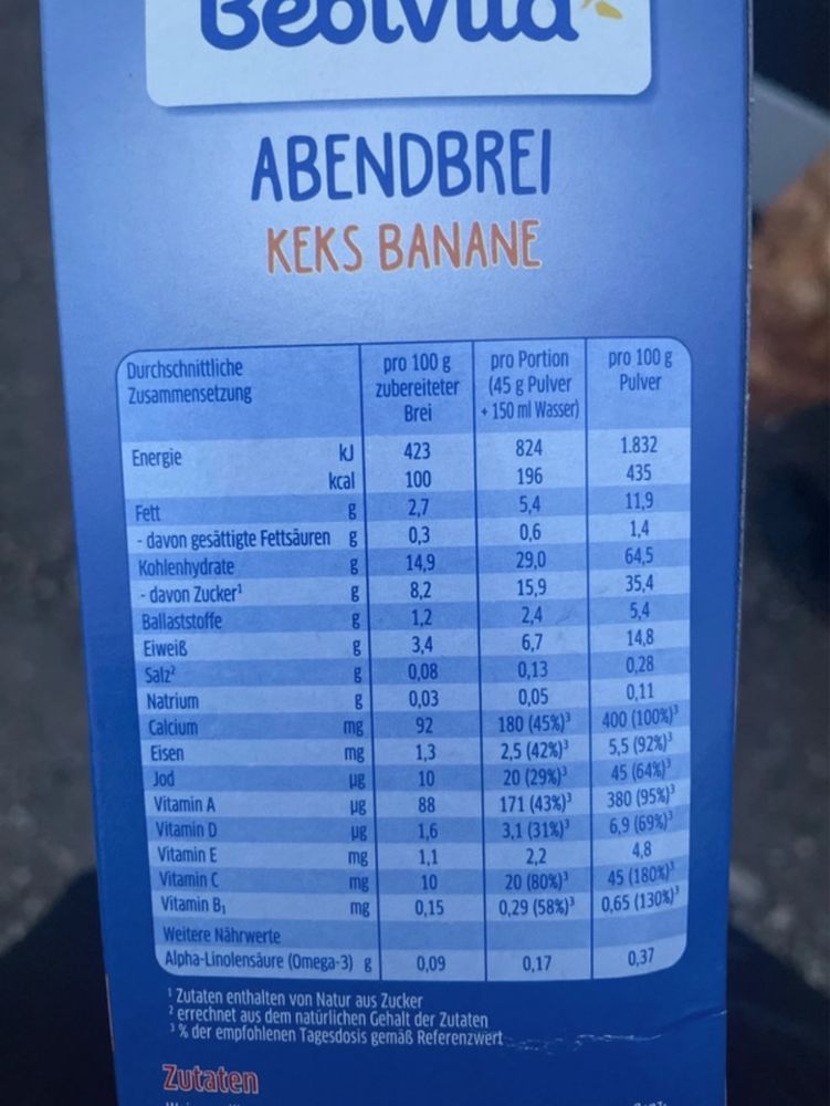 Bebivita terci de lapte fara zahar adaugat
