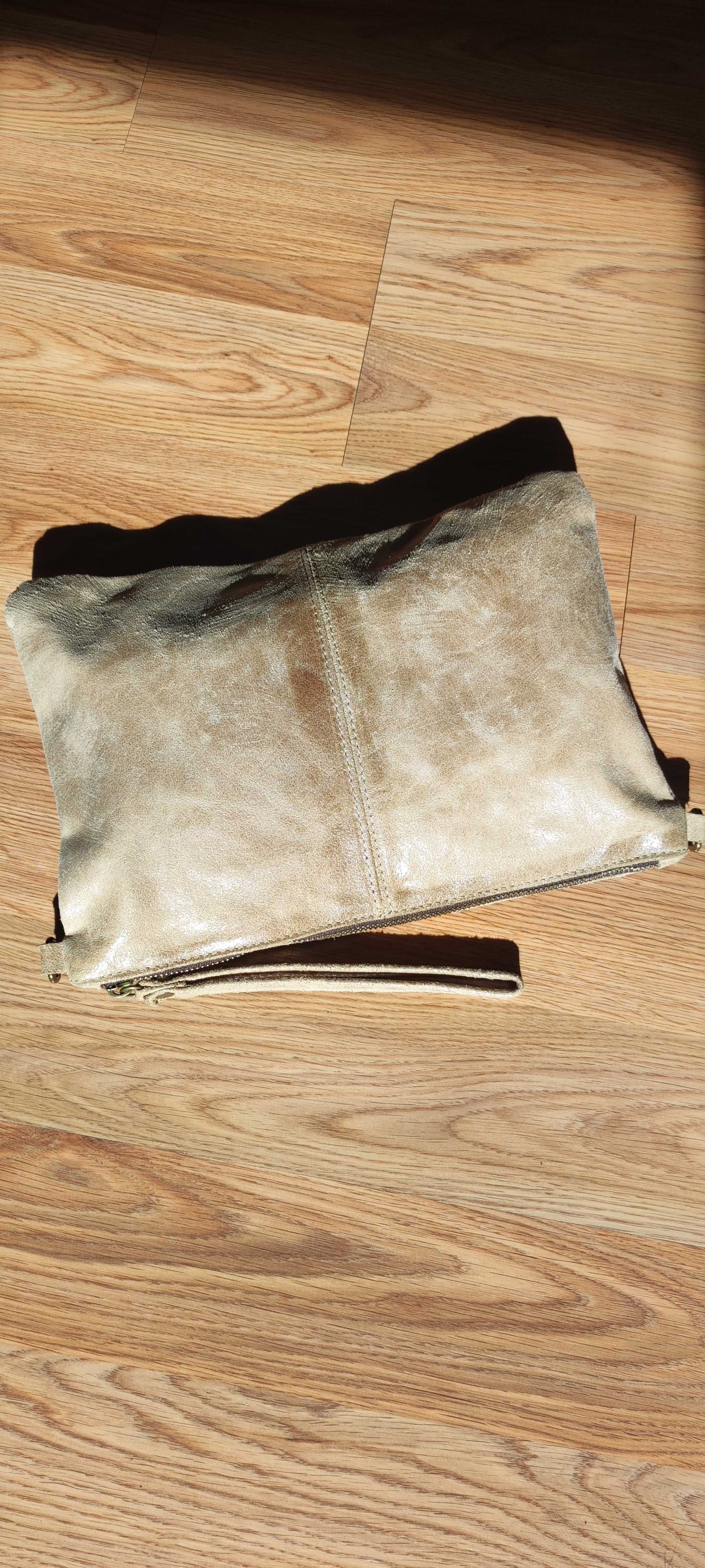 Дамски несесер 2в1 Genuine Leather италианска естествена кожа