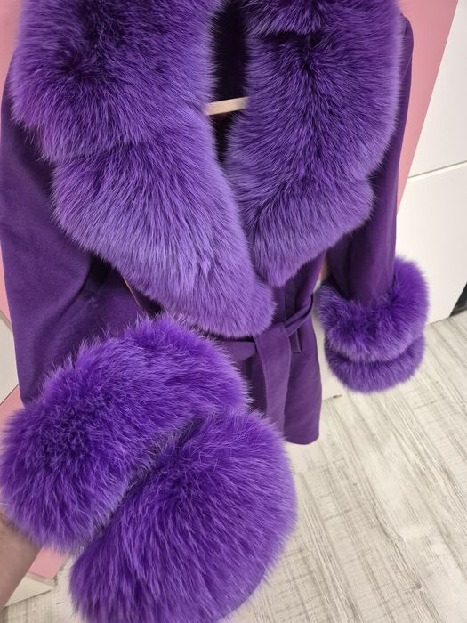 Дамско палто-Кашмир и пух