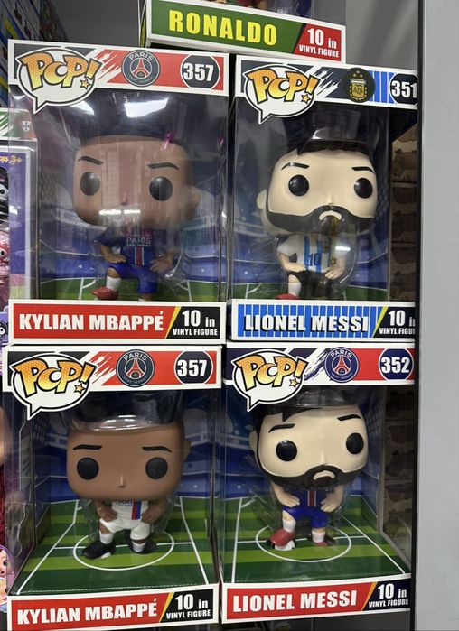 Funko Pop големи фигурки Лионел Меси/Роналдо/Килиан Мбапе Messi/Ronald
