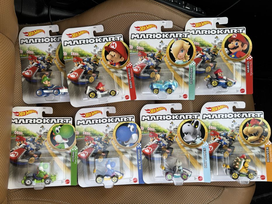 Colecție completă Hot wheels Mario kart 1:64