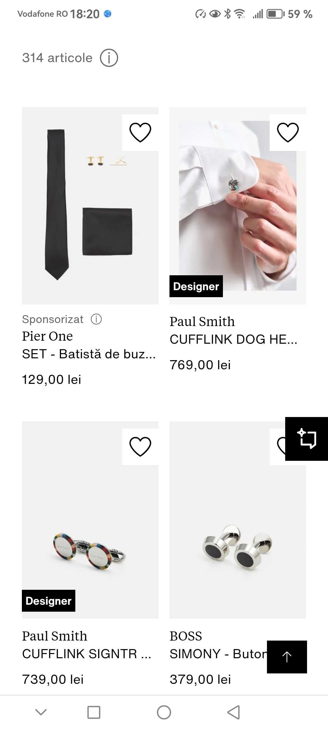 Butoni camasa Paul Smith,Massimo Dutti,etui+snur ochelari Police,Prada