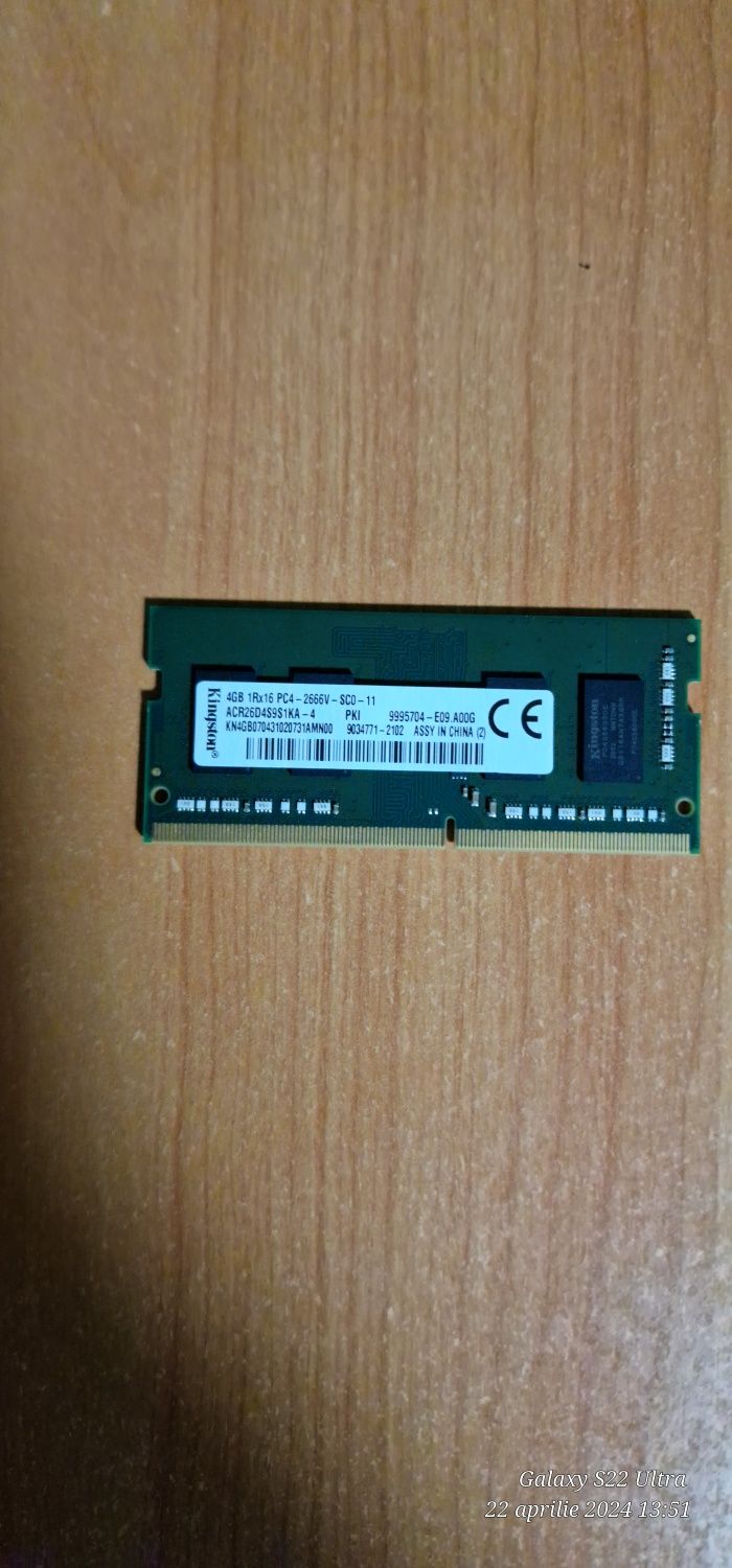 Memorie ram  laptop  ddr4 2666 mhz