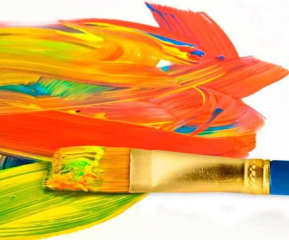 Комплект акрилни бои Tritart, 15 цвята + четка за рисуване