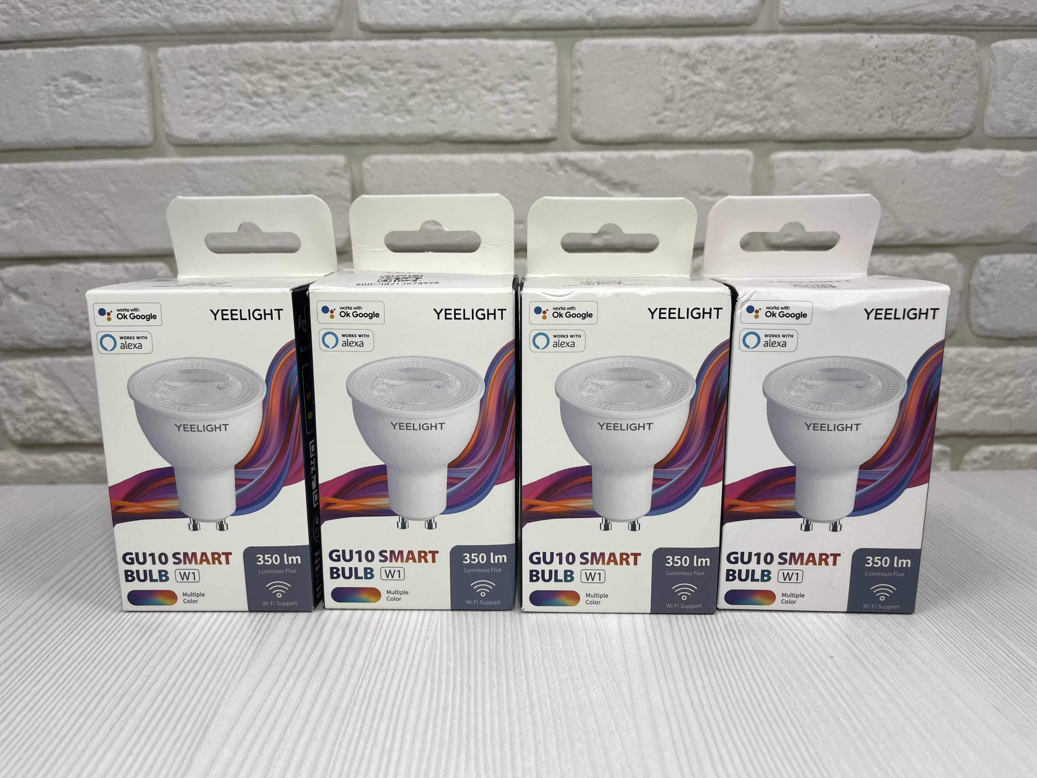 Yeelight GU10 Smart bulb (Multicolor) 4 штуки