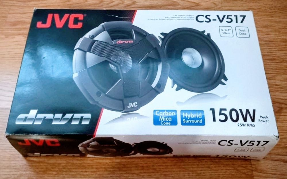 Boxe Auto JVC CS-V517 – Noi, Neutilizate – 13cm, 2 Căi, 150W Max