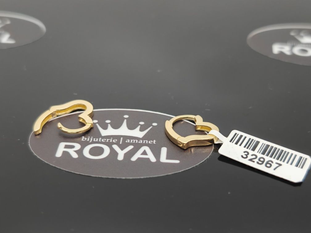 Bijuteria Royal:Cercei aur nou 14k /2.12 gr