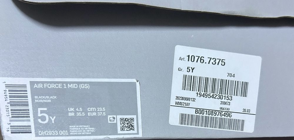 AIR FORCE 1 MID '07 - Sneakers high - black