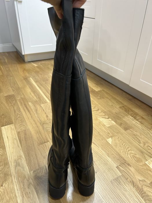 Cizme inalte peste genunchi piele