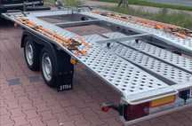 Închiriez platforma auto cat b 2t 4m, 2,7t la 4,5m si remorca 750 kg