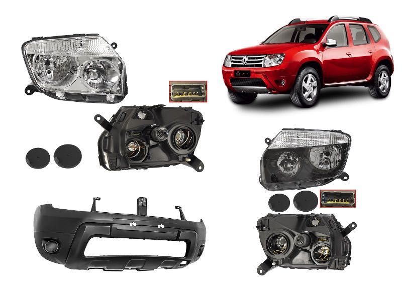 Бампер передний фара решетка Renault Duster Рено Дастер