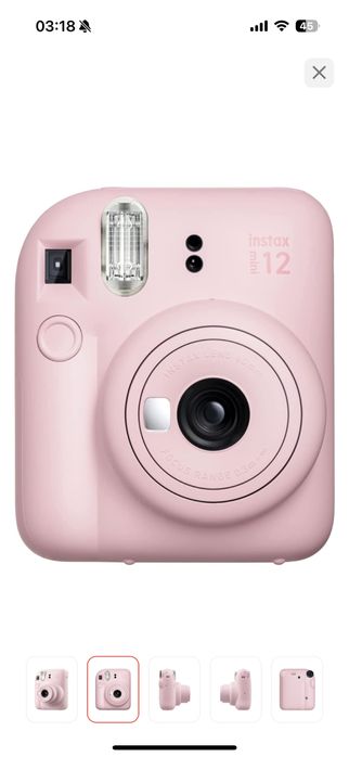 Фотокамера моментальной печати Fujifilm instax mini 12 розовый