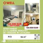 Apartament cu 2 camere renovat, de vânzare în Catalina!