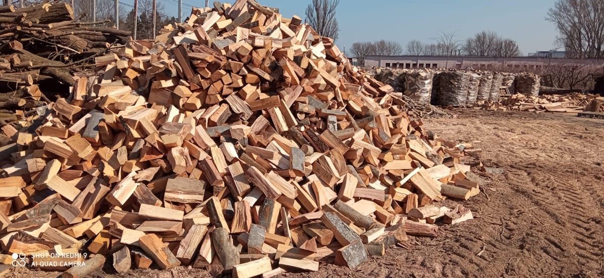 Lemne de foc taiate și sparte