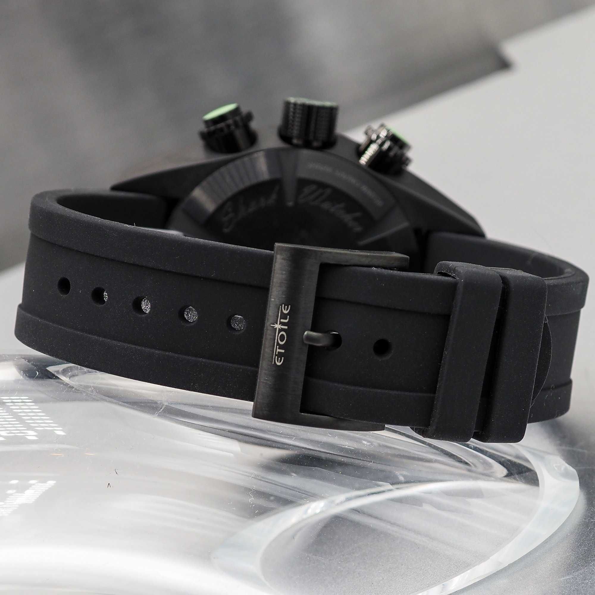 НОВ -  TEMPVS COMPVTARE  The Shark Watcher Black 47 mm - 20 atm