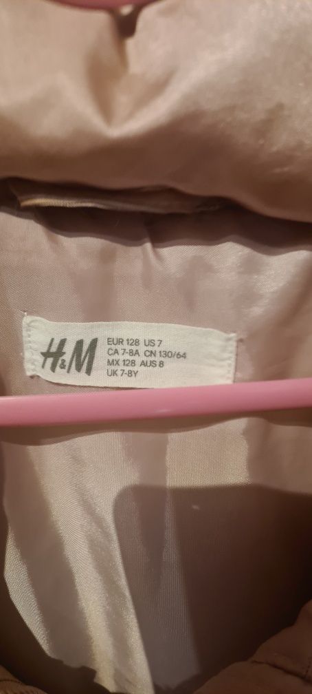 Geaca fete H&M, mas 7-8 ani, 128 cm