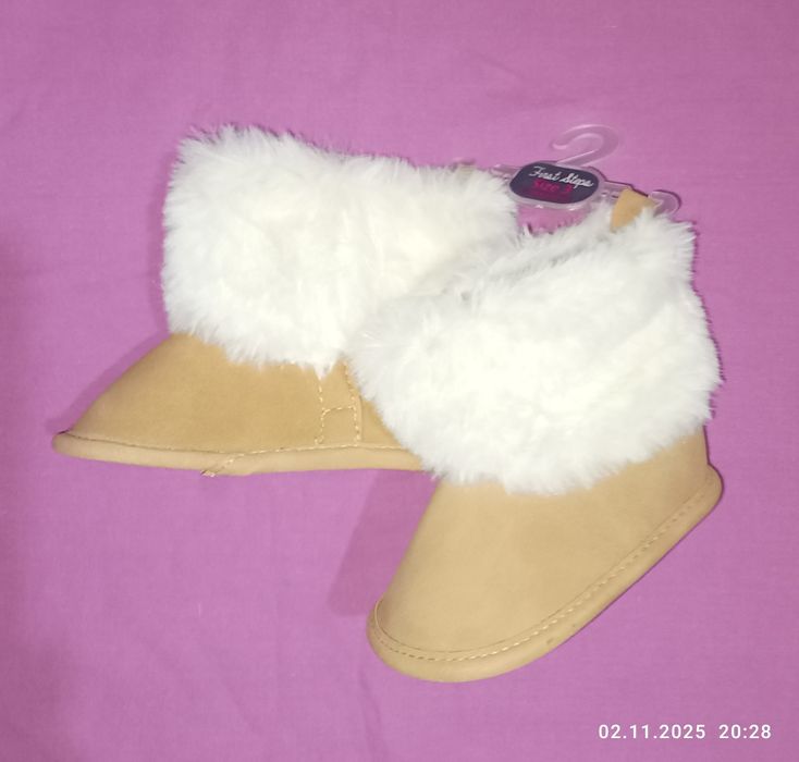 Пинетки для девочки от 0 до 9 месяцев