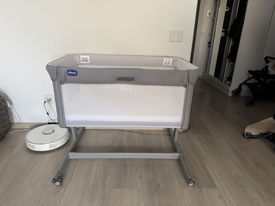 Patut atasabil co-sleeper Chicco Next2me Dream Evo , 0 luni+, gri