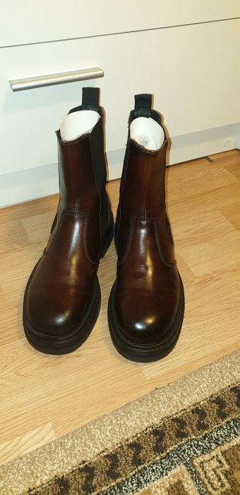 Ghete bărbați - piele, marca Zara, mărimea 42, noi