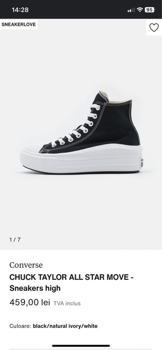 Converse Chuck Taylor All Star Move,marime 39