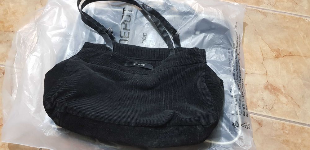 Чанта, синя, бяла, черна, джинсова.