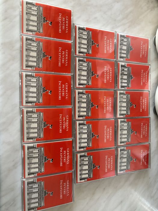 Vand casete audio cursuri limba germana, spaniola