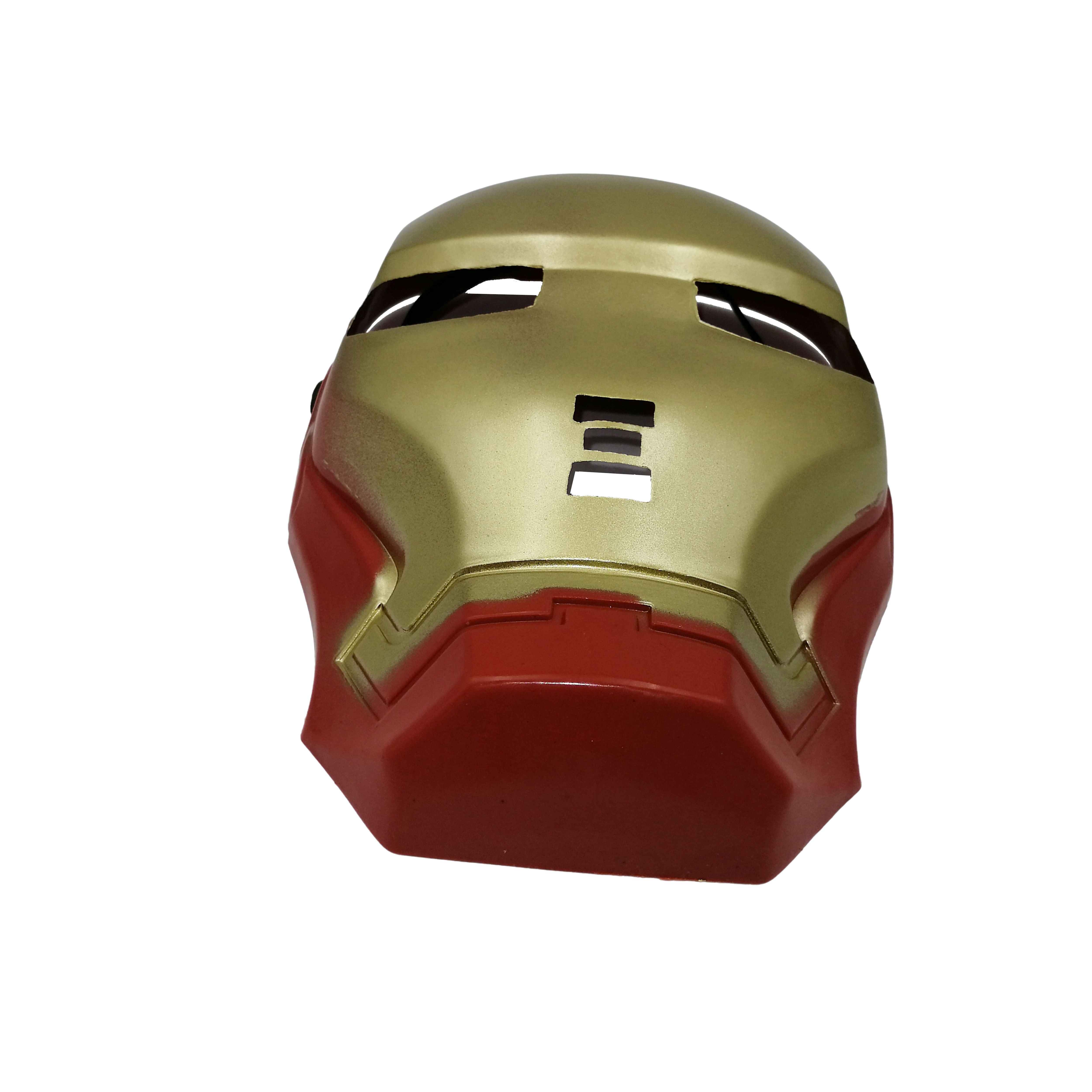 Costum Iron Man copii, M, 7 - 9 ani, 120-130 cm, rosu, masca inclusa