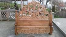 Pat dormitor sculptat