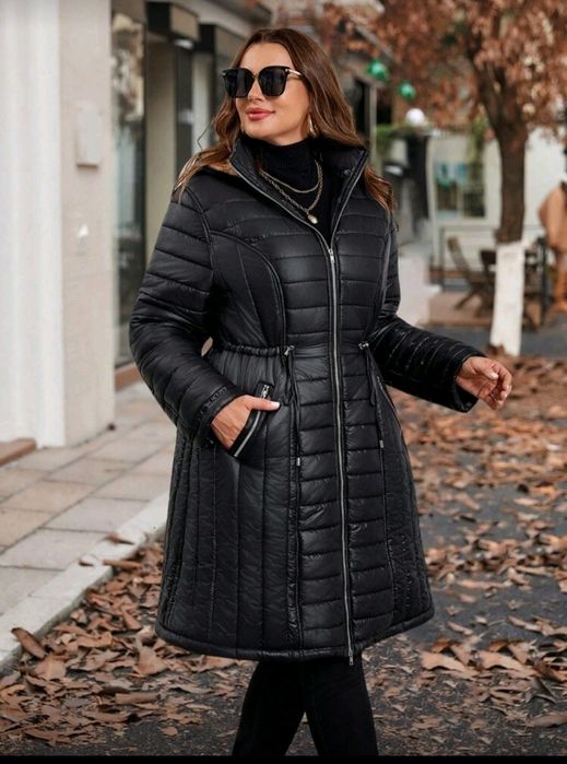 Черно дамско яке XXL 48