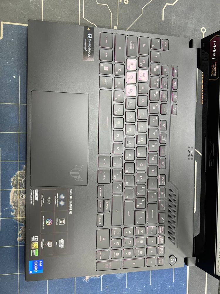 Asus Tuf gamming F15 core i7-12700H 16/512 Rtx 3050