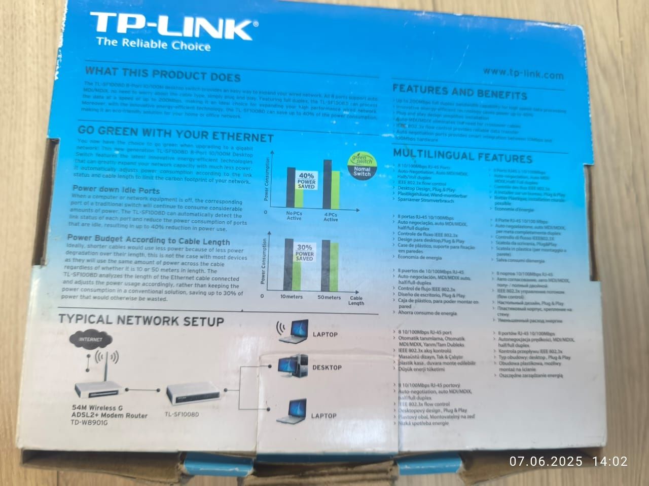 Маршрутизаторы TP Link TL SF1008D