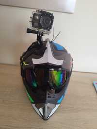 Cască M pentru pentru motocross + GoPro