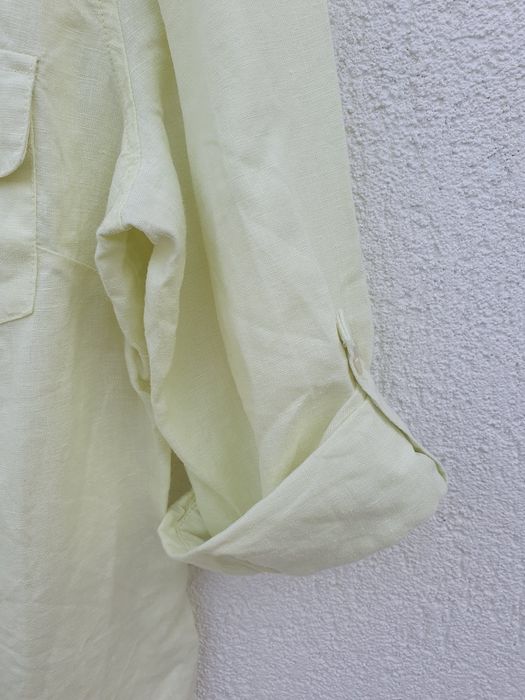 Cămașă galbena din in