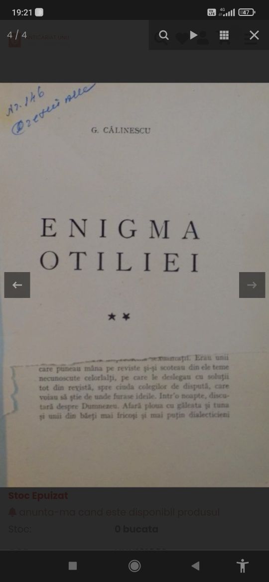 Enigma Otiliei George Călinescu 1946