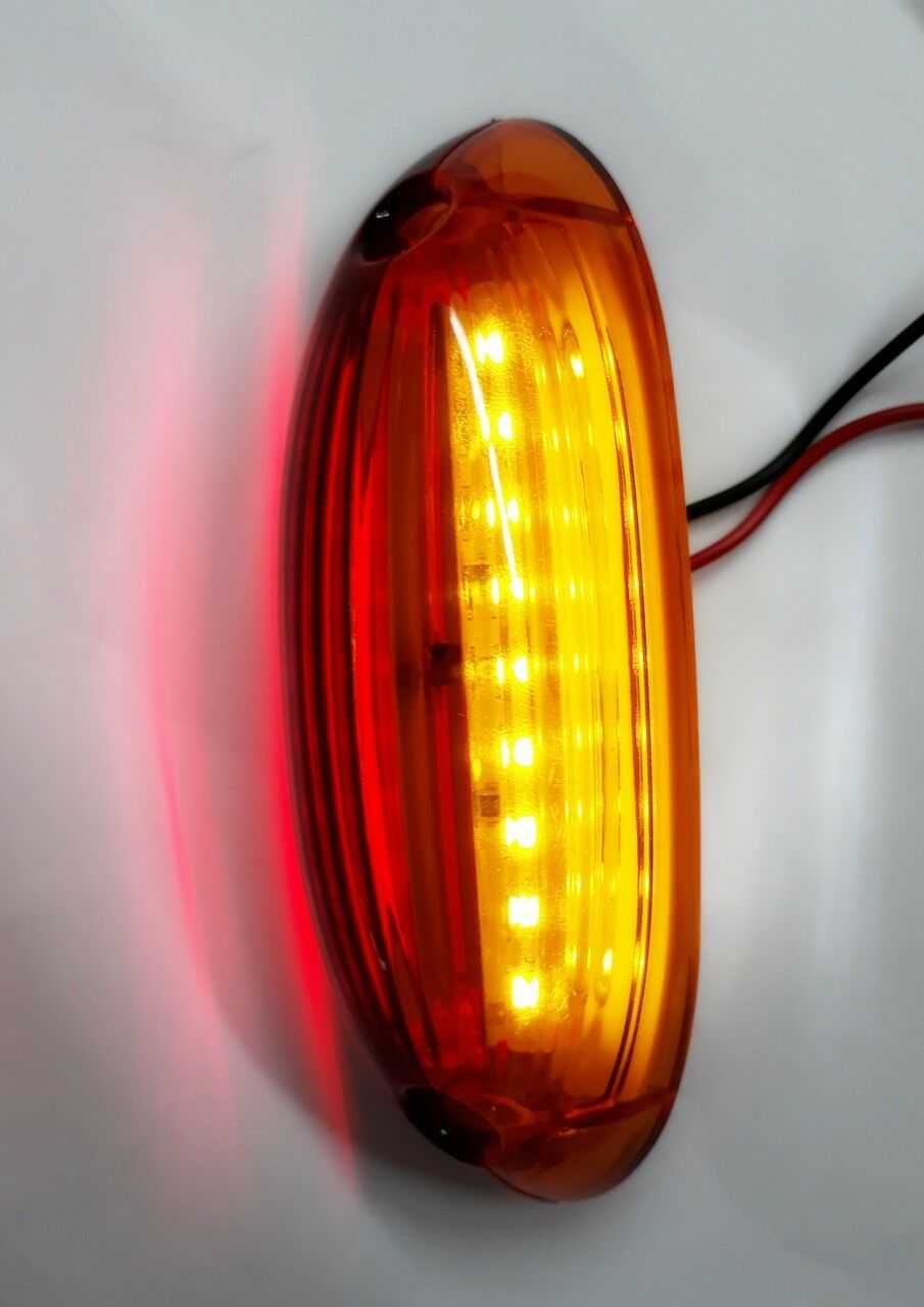 1 бр. вертикални ЛЕД LED габарити с 18 SMD диода червено/жълто 12-24V