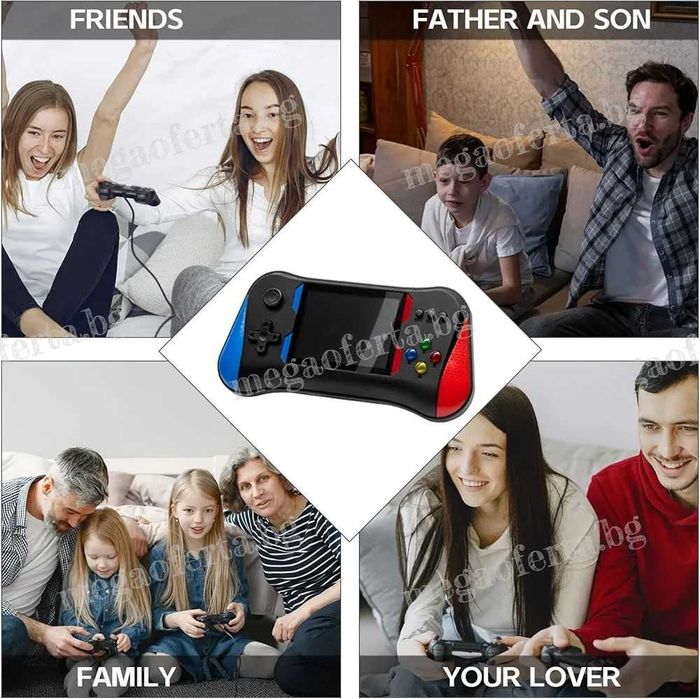 Преносима Игрова Конзола с 500 Класически Ретро Игри