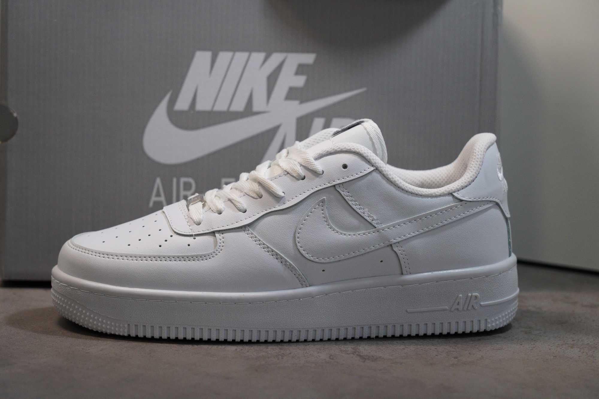 Adidasi NIKE low AIR FORCE 1 White, Produs Nou - Full Box, Premium